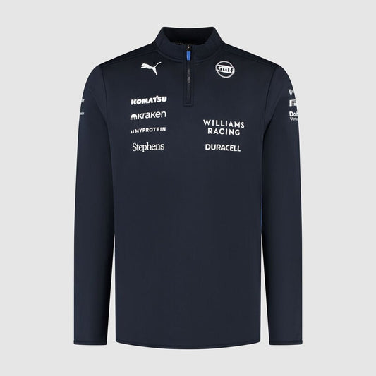 Williams Racing PUMA 2025 Team 1/4 Zip Sweater