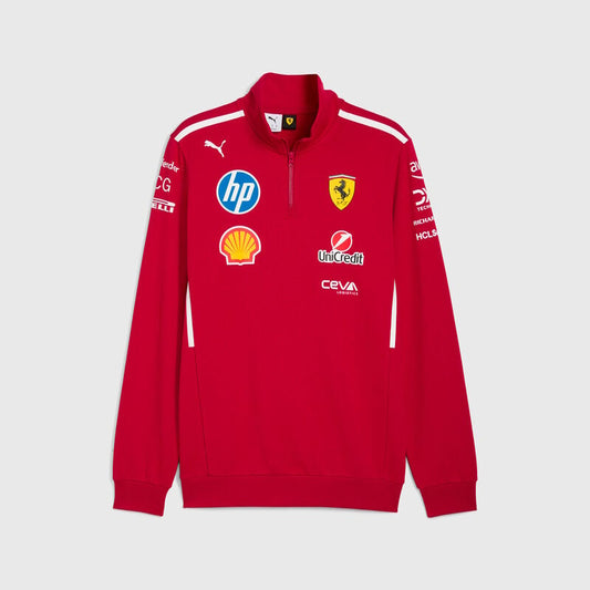 Scuderia Ferrari F1 PUMA 2025 Team 1/2 Zip Sweatshirt