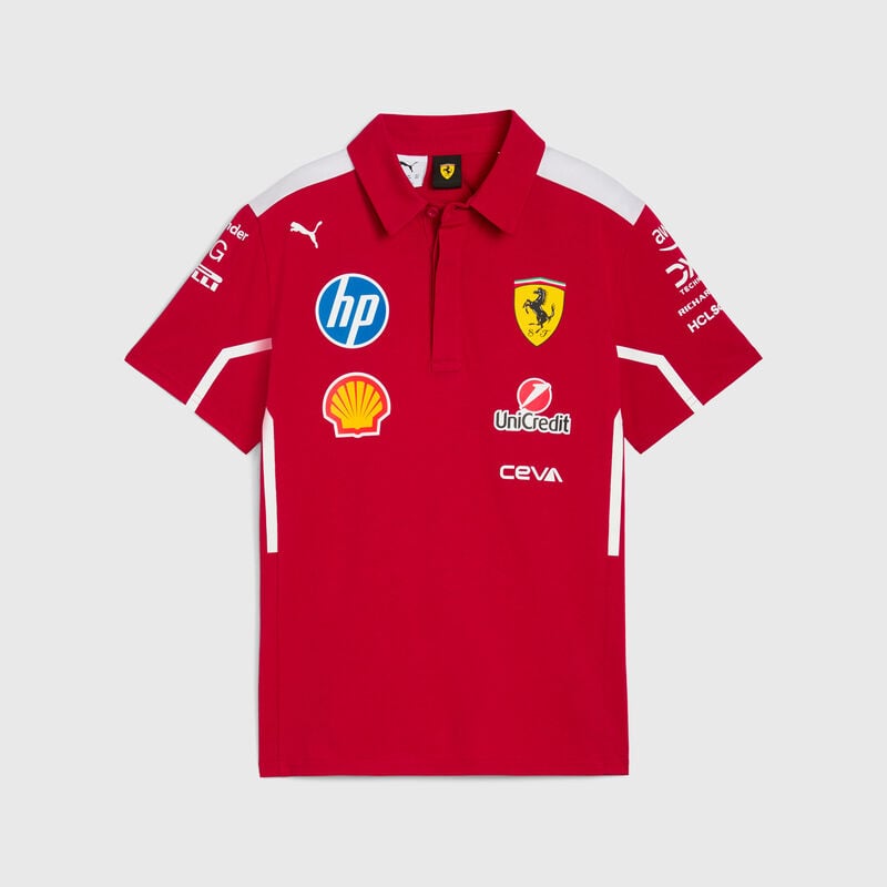 Scuderia Ferrari F1 Kids PUMA 2025 Team Polo