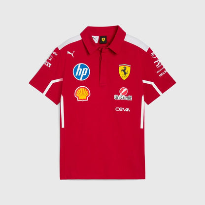 Scuderia Ferrari F1 Kids PUMA 2025 Team Polo