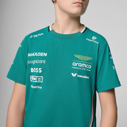 Aston Martin F1 Team 2025 Kids Lance Stroll Driver T-shirt