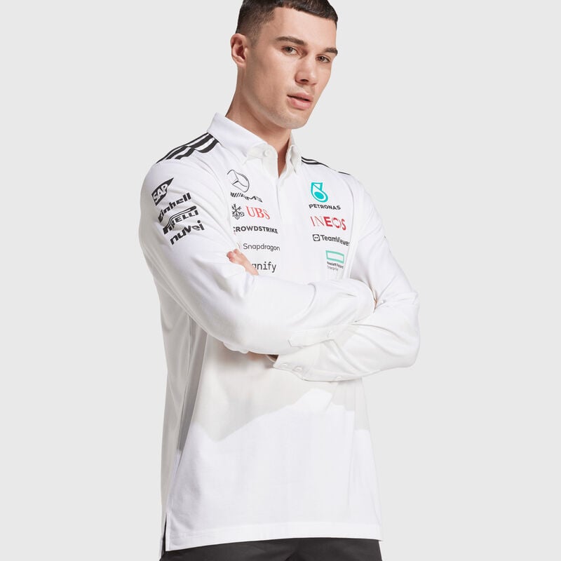 Mercedes-AMG F1 adidas 2025 Long Sleeve Team Polo