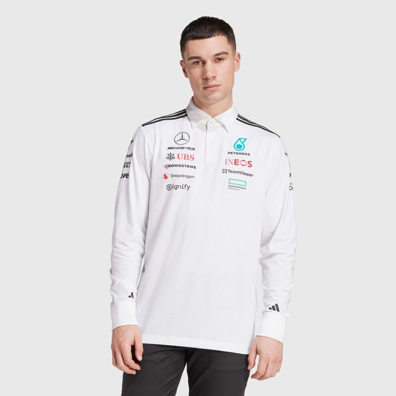 Mercedes-AMG F1 adidas 2025 Long Sleeve Team Polo